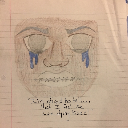 AAM I NOT ENOUGHT? There are scars you can SEE. Then there are scars you'll never see... - Girl crying as she remembers all the hurtful names she's been called